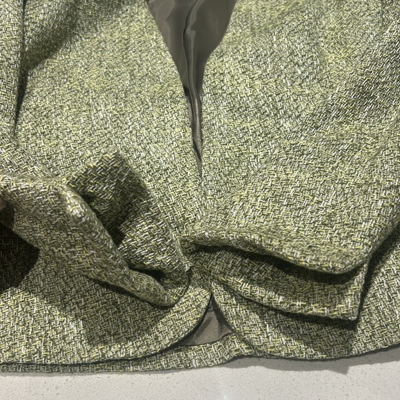 Jones & Co Green Cotton Blend Open Blazer w/Matching Skirt Suit Women’s Size 12 - Picture 8 of 14
